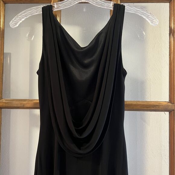 ABS by Allen Schwartz Evening Dress Black Size Petite S Elegant Cocktail /Formal - Picture 4 of 7